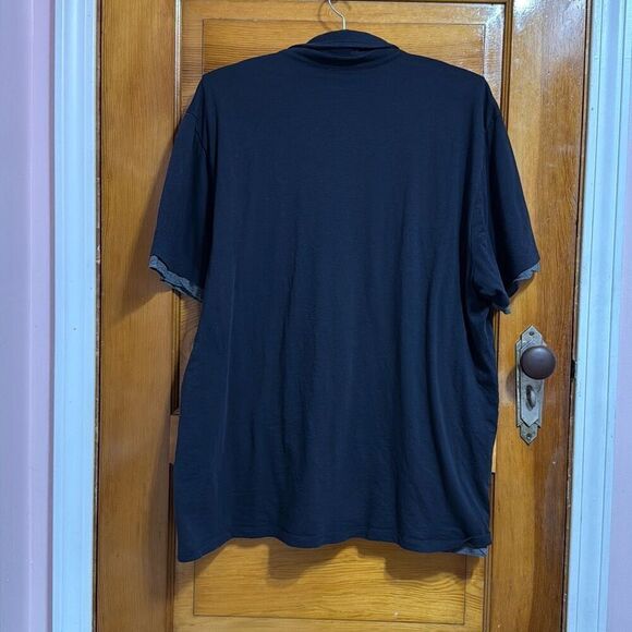 Vince Navy Blue Double Polo Shirt Men’s Extra Large Pima Cotton - Picture 6 of 6